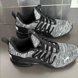 Puma Monochrome Knit Sneakers